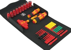 Wera 05006632001 25-delige Kraftform Kompakt VDE 24 Allround Set 1 Wisselklingenset in etui - met ratelfunctie