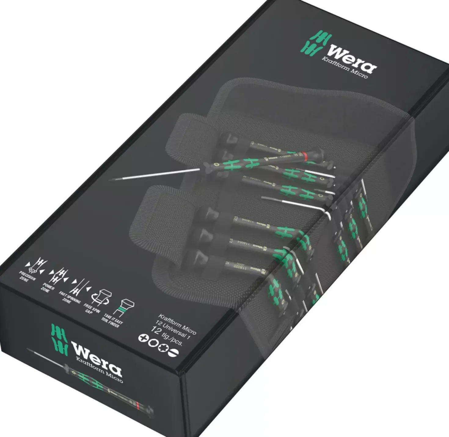 Wera 05073675001 12 delige Micro Schroevendraaierset - PH/TX/S/I