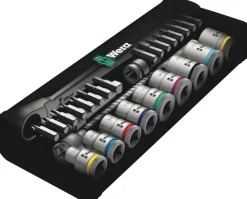 Wera 05004050001 29-delige 8100 SB 10 Zyklop Metal Ratel- en doppenset - 3/8"