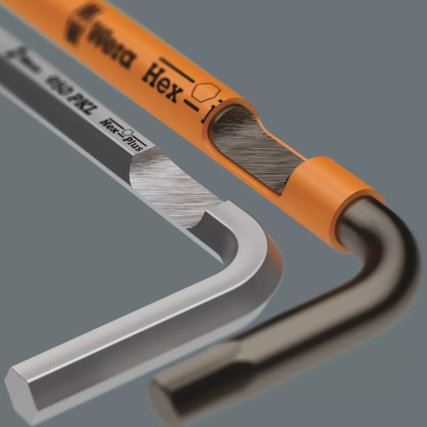Wera 05022641001 9-delig 950/9 Hex-Plus multicolour Imperial 3 Blacklaser Inbussleutelset - 5/64-3/8"