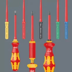 Wera 05006600001 7-delig Kraftform Kompakt VDE 7 Universal 1 Tool Finder Wisselklingenset in etui