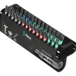 Wera 05006617001 26-delig Kraftform Kompakt VDE Big Pack 1 Wisselklingenset in etui + 05057690001 30-delige Bitcheck Impaktor 1 bitset - PH/PZ/TX/HX
