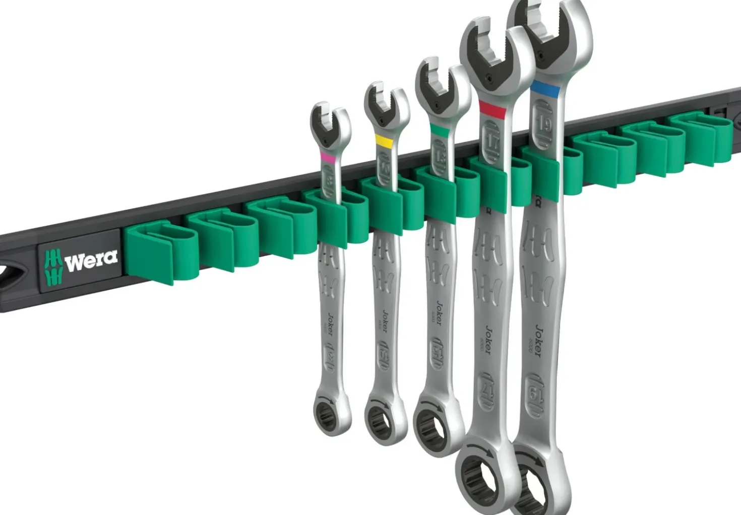 Wera 05020015001 6-delig 9631 Magneetstrip 6000 Joker 2 steek-ringratelsleutelset