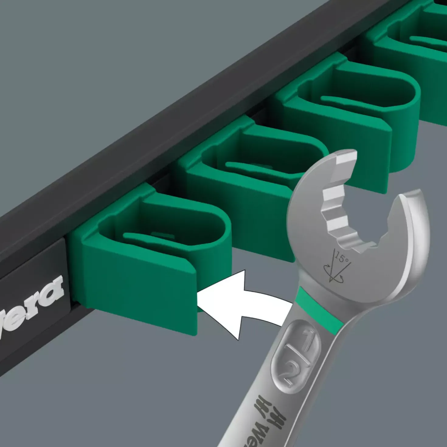 Wera 05020235001 9-delig 9642 Magneetstrip 6003 Joker Imperial 1 ringsteeksleutelset