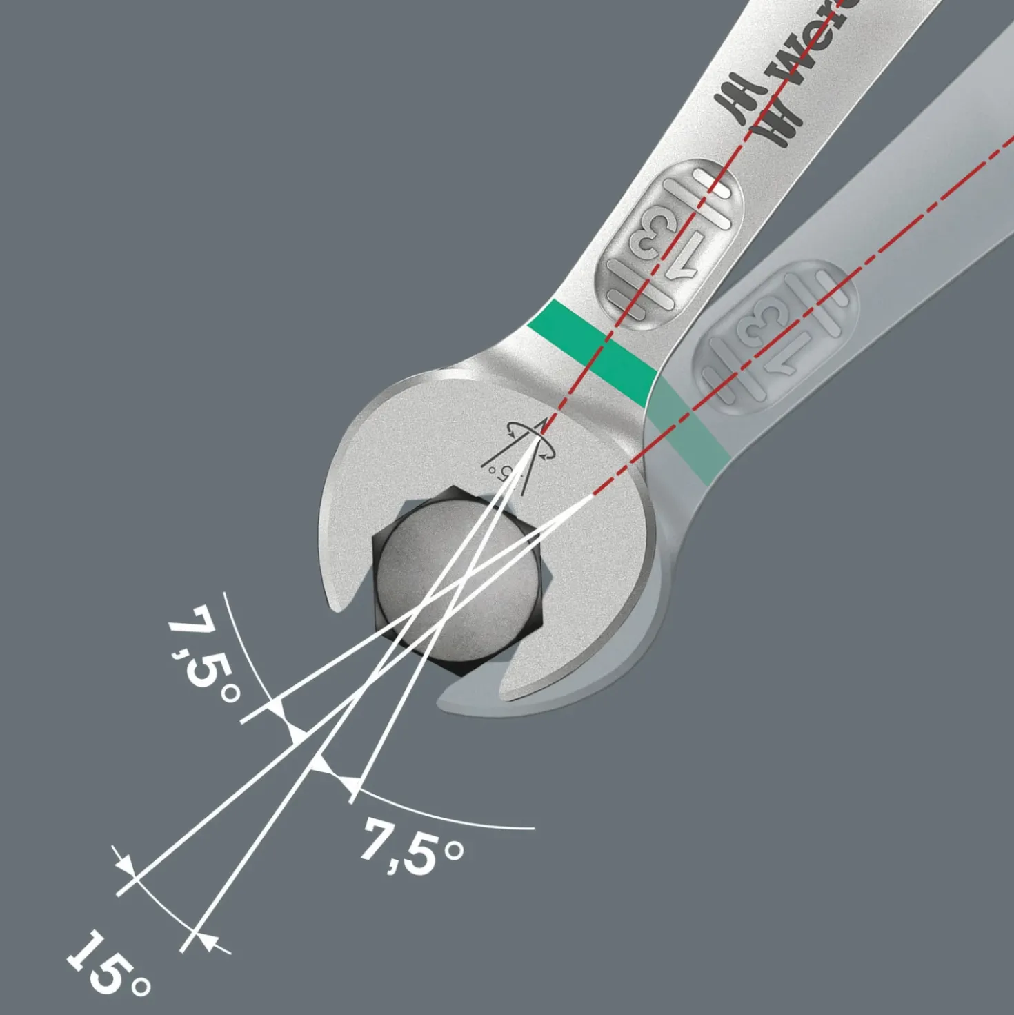Wera 05020235001 9-delig 9642 Magneetstrip 6003 Joker Imperial 1 ringsteeksleutelset