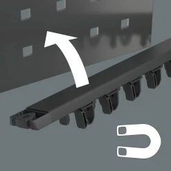 Wera 05051012001 9650 9-delig Magneetstrip Kraftform Schroevendraaierset