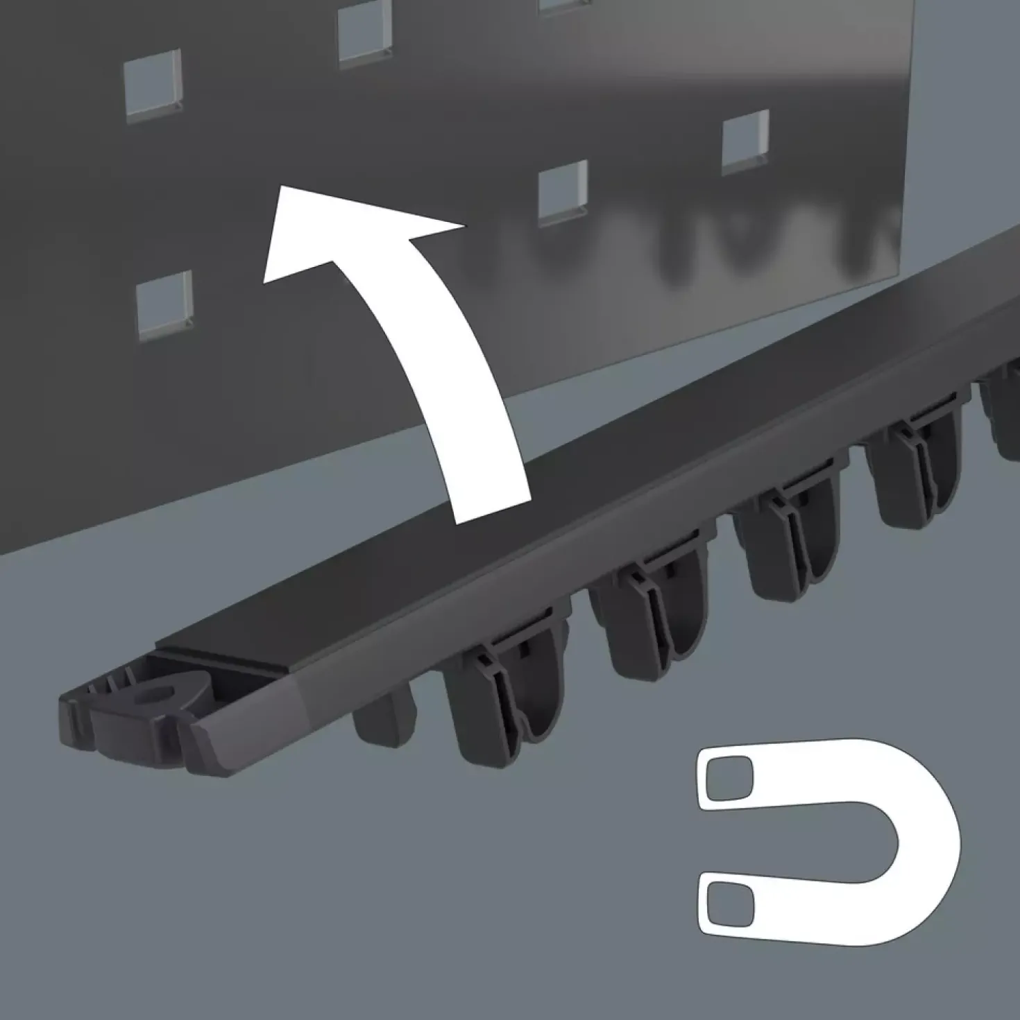 Wera 05051012001 9650 9-delig Magneetstrip Kraftform Schroevendraaierset