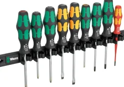 Wera 05051012001 9650 9-delig Magneetstrip Kraftform Schroevendraaierset