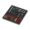 Wera 05150153001 9753 Kraftform Kompakt Service Set 1 Gereedschapset in foam inlay - 45-delig