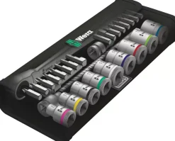 Wera 5004048001 8100 SB 8 Zyklop Metal doppenset met omschakelpal - 3/8''