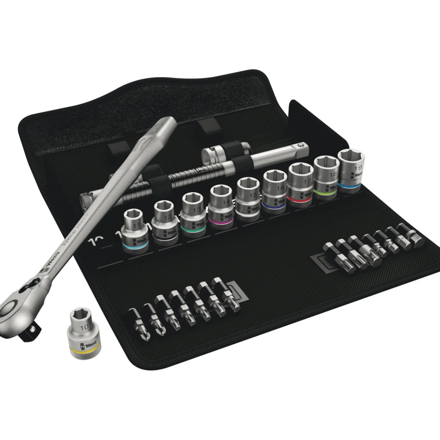 Wera 5004078001 8100 SC 8 Zyklop Metal doppenset met omschakelpal - 1/2"
