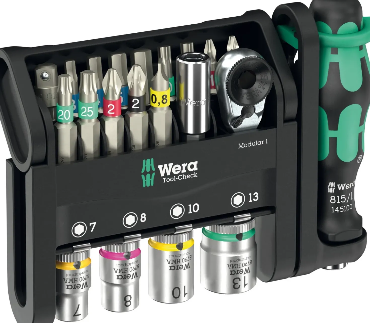 Wera 05049000001 Tool-Check Modular 1 Gereedschapset in Tool-Check - 21‑delig