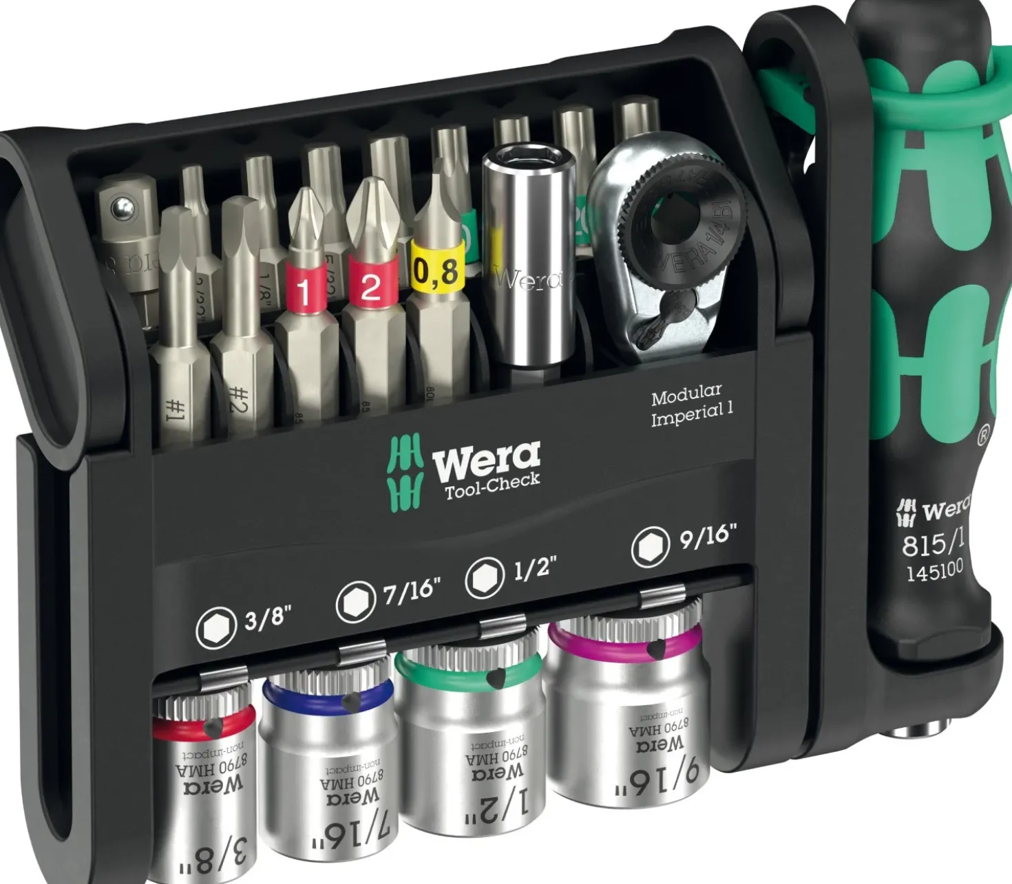 Wera 05049001001 Tool-Check Modular Imperial 1 Gereedschapset in Tool-Check - 21‑delig