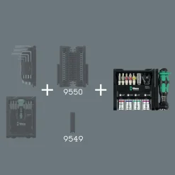 Wera 05049001001 Tool-Check Modular Imperial 1 Gereedschapset in Tool-Check - 21‑delig