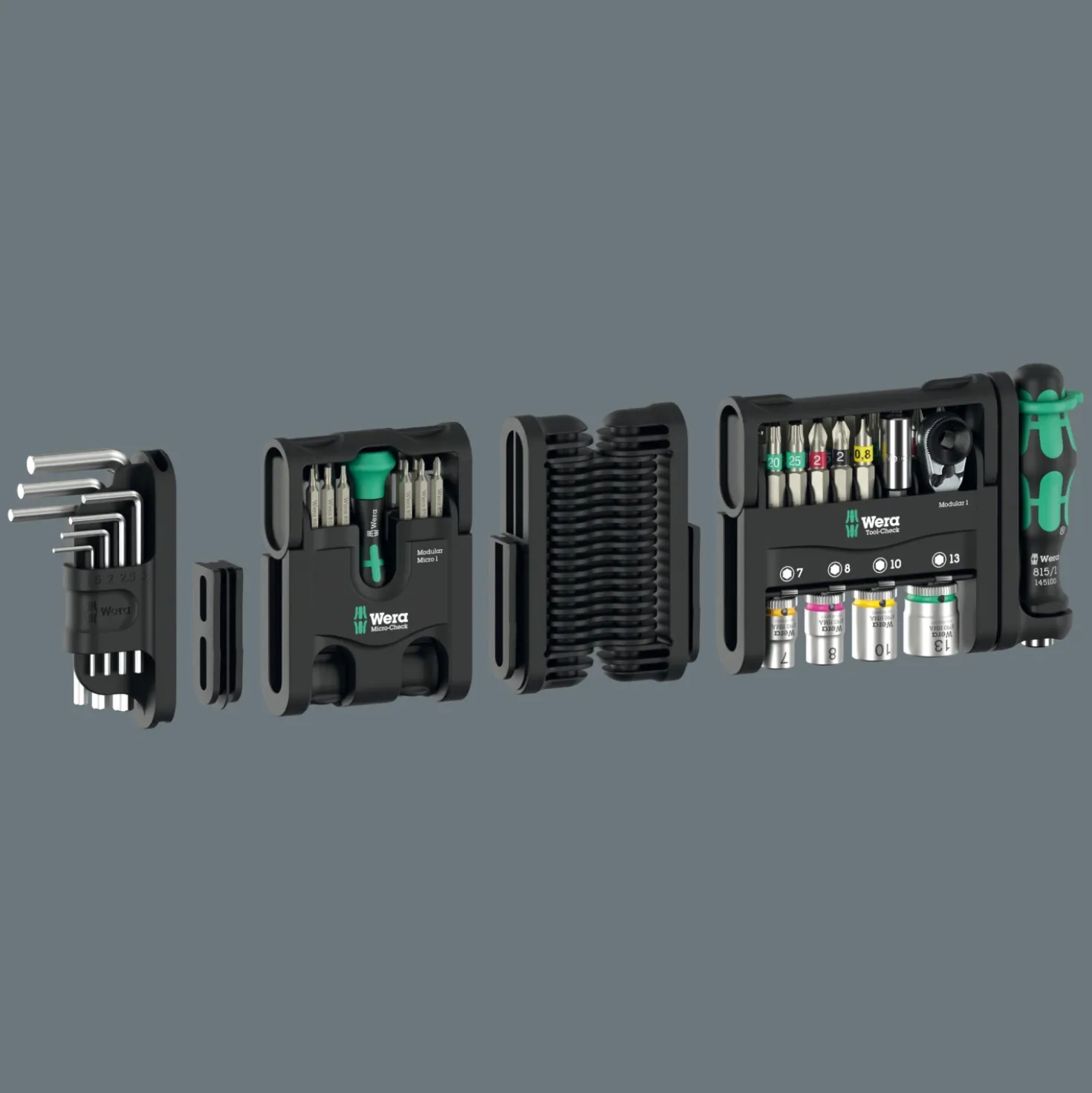 Wera 05049025001 Tool-Check Modular Set Imperial 1 Gereedschapset in Tool-Check - 50‑delig