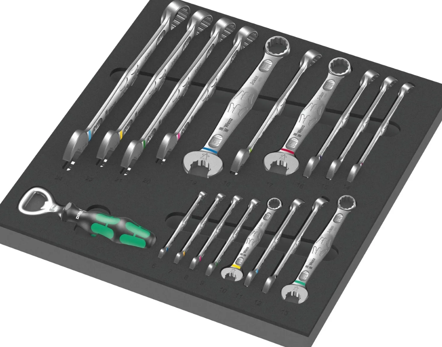 Wera 05150131001 9701 Tool Rebel Gereedschapswagen Stainless XXL 1 gevuld - 188-delig - 7 laden
