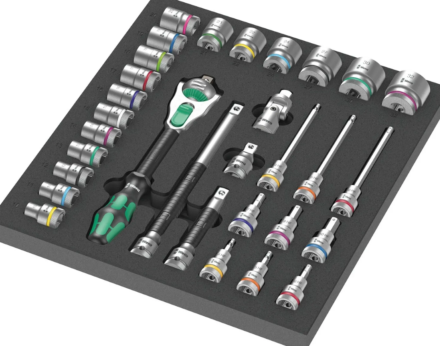 Wera 05150131001 9701 Tool Rebel Gereedschapswagen Stainless XXL 1 gevuld - 188-delig - 7 laden