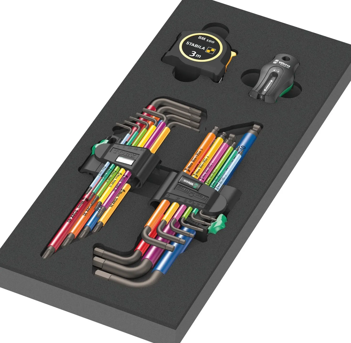 Wera 05150131001 9701 Tool Rebel Gereedschapswagen Stainless XXL 1 gevuld - 188-delig - 7 laden