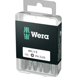 Wera 05072401001 851/1 Z 1/4" Philips Bit - PH2 x 25mm (10 st)