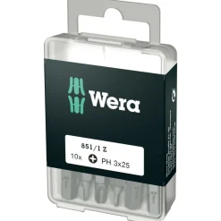 Wera 05072402001 851/1 Z 1/4" Philips Bit - PH3 x 25mm (10 st)