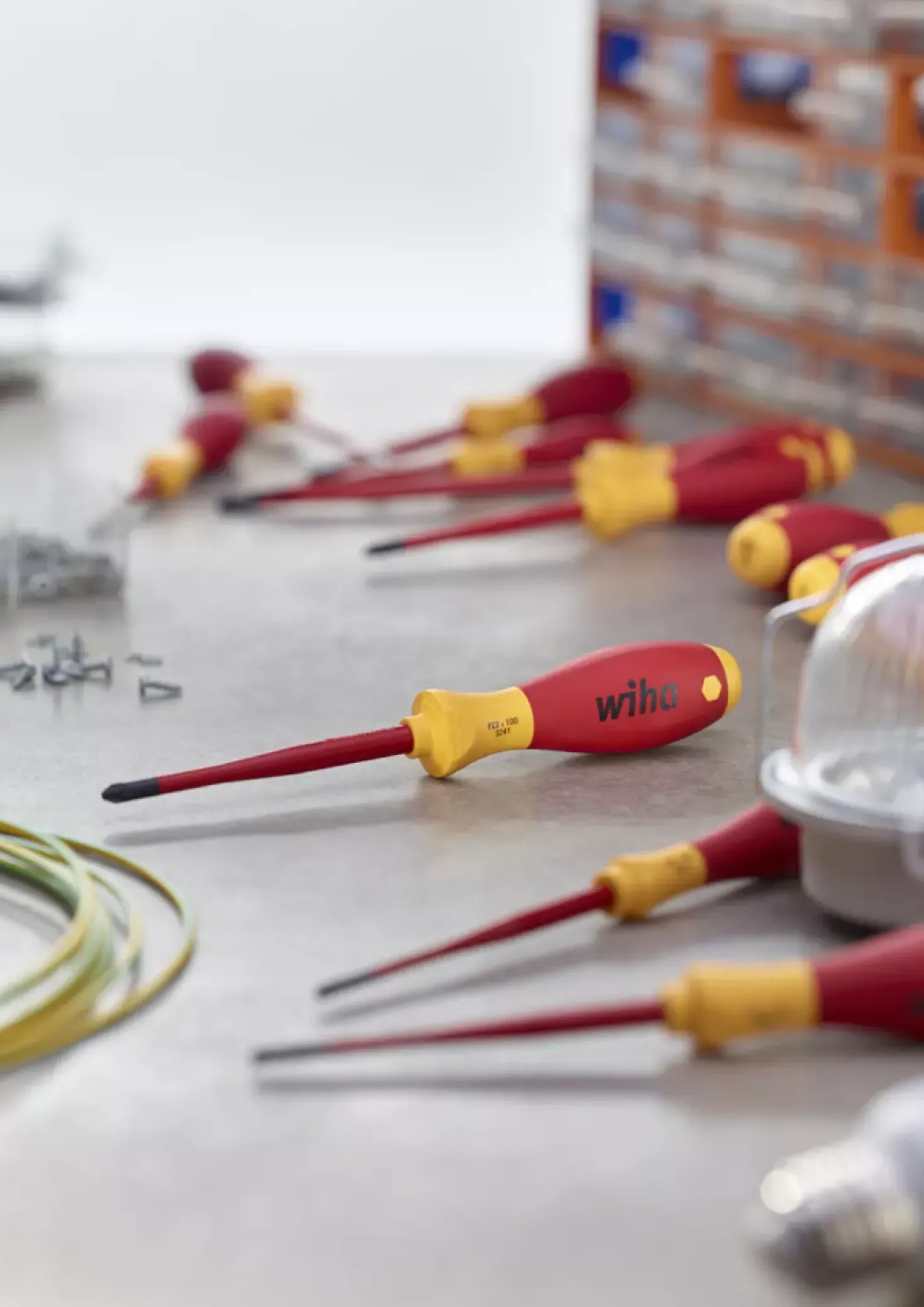 Wiha 3201 ZK6 6-delige SoftFinish slimFix VDE Schroevendraaierset - Sleuf/Pozidrive