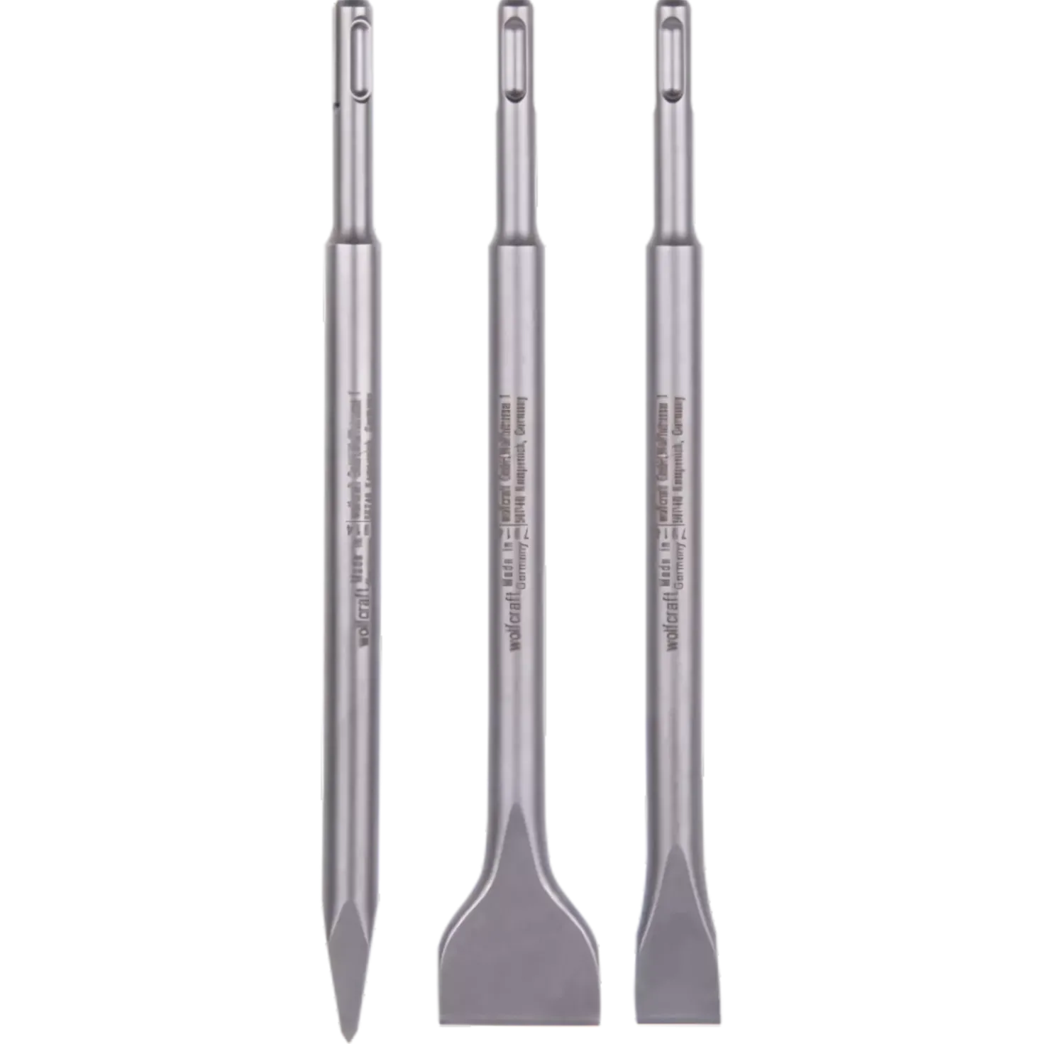 Wolfcraft 7914000 3-delige SDS-plus beitelset