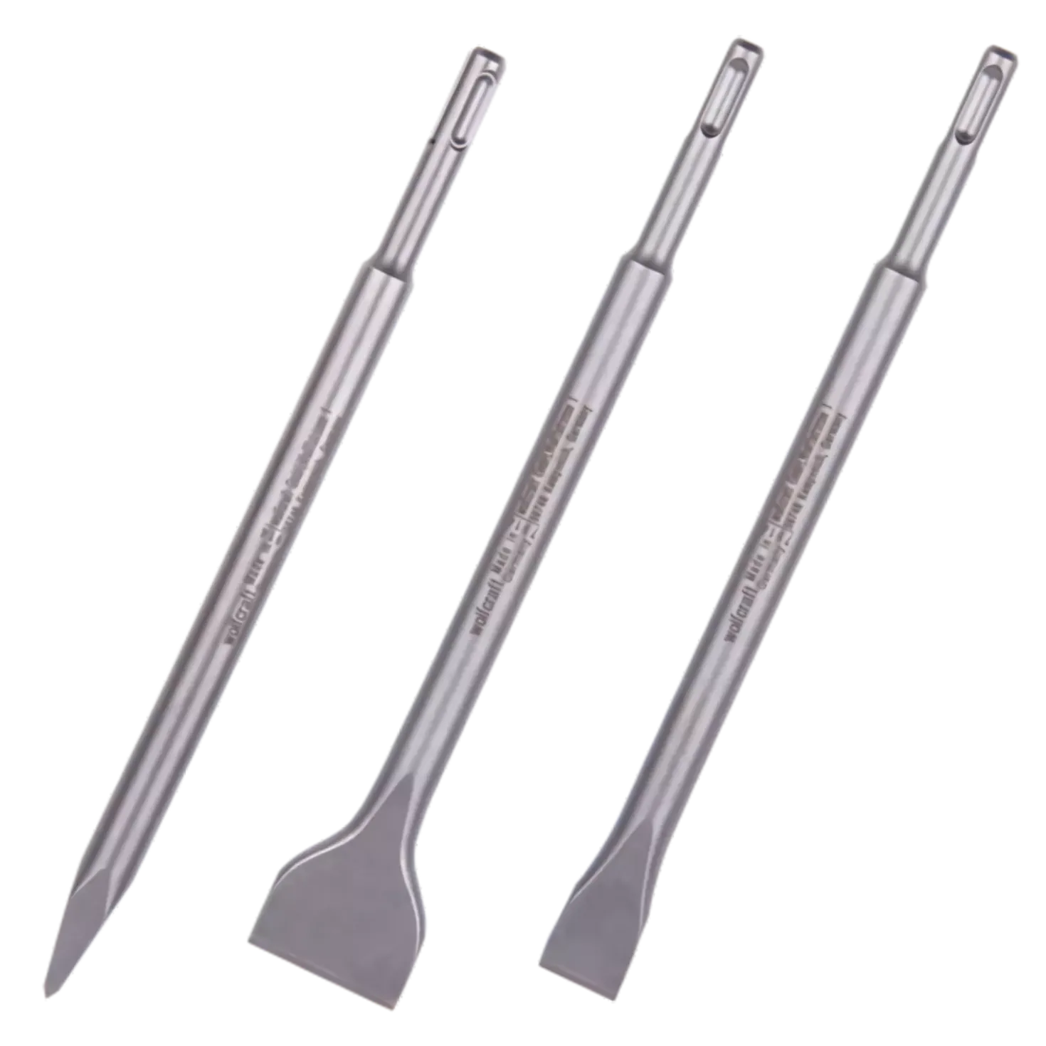Wolfcraft 7914000 3-delige SDS-plus beitelset