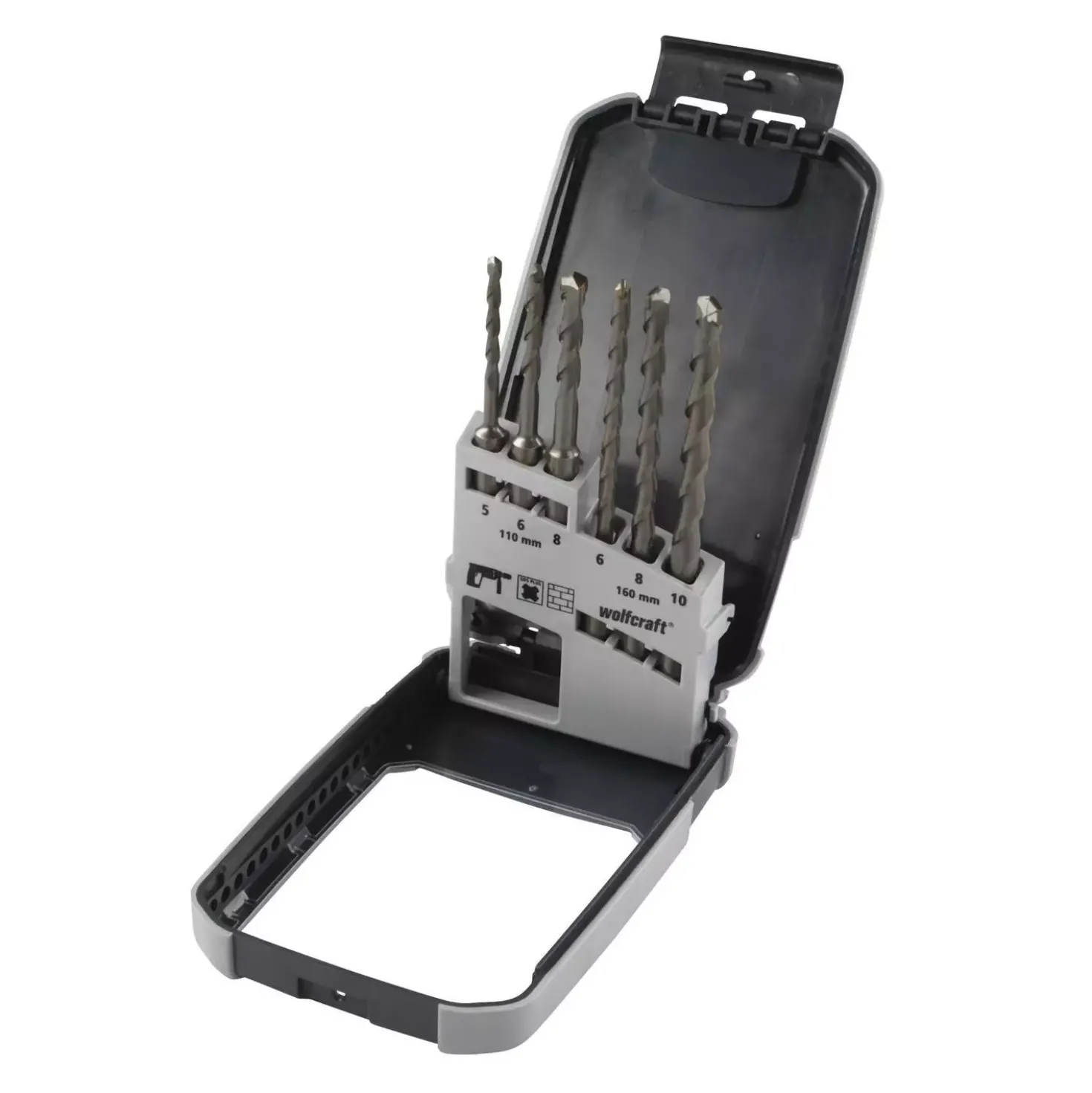 Wolfcraft 7113000 6-delige SDS-plus betonborenset - Hardmetaal