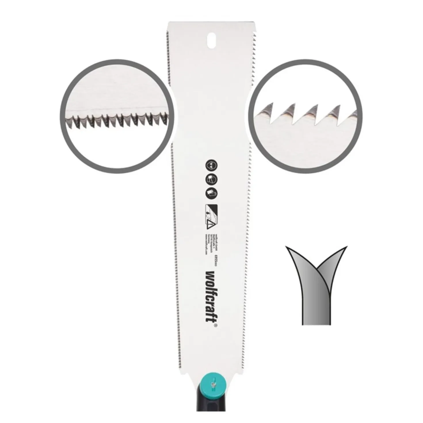 Wolfcraft 6955000 Japanse zaag - 330mm - 17 TPI