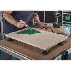Wolfcraft 6166000 Klembekken met lakpunten voor werkbank - 4st