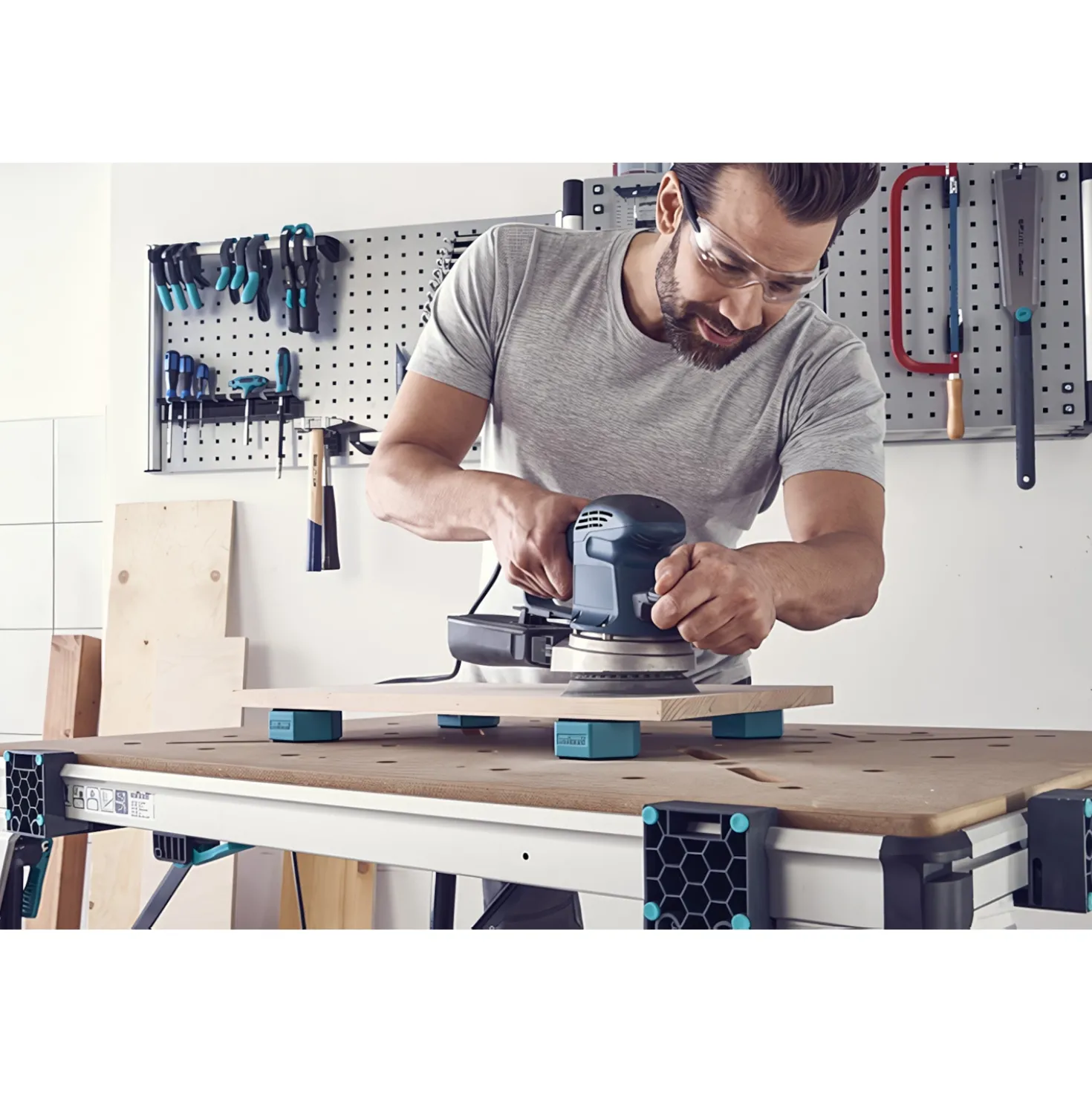 Wolfcraft 6892000 Multifunctionele Werkstuksteunen voor werkbank - 4st