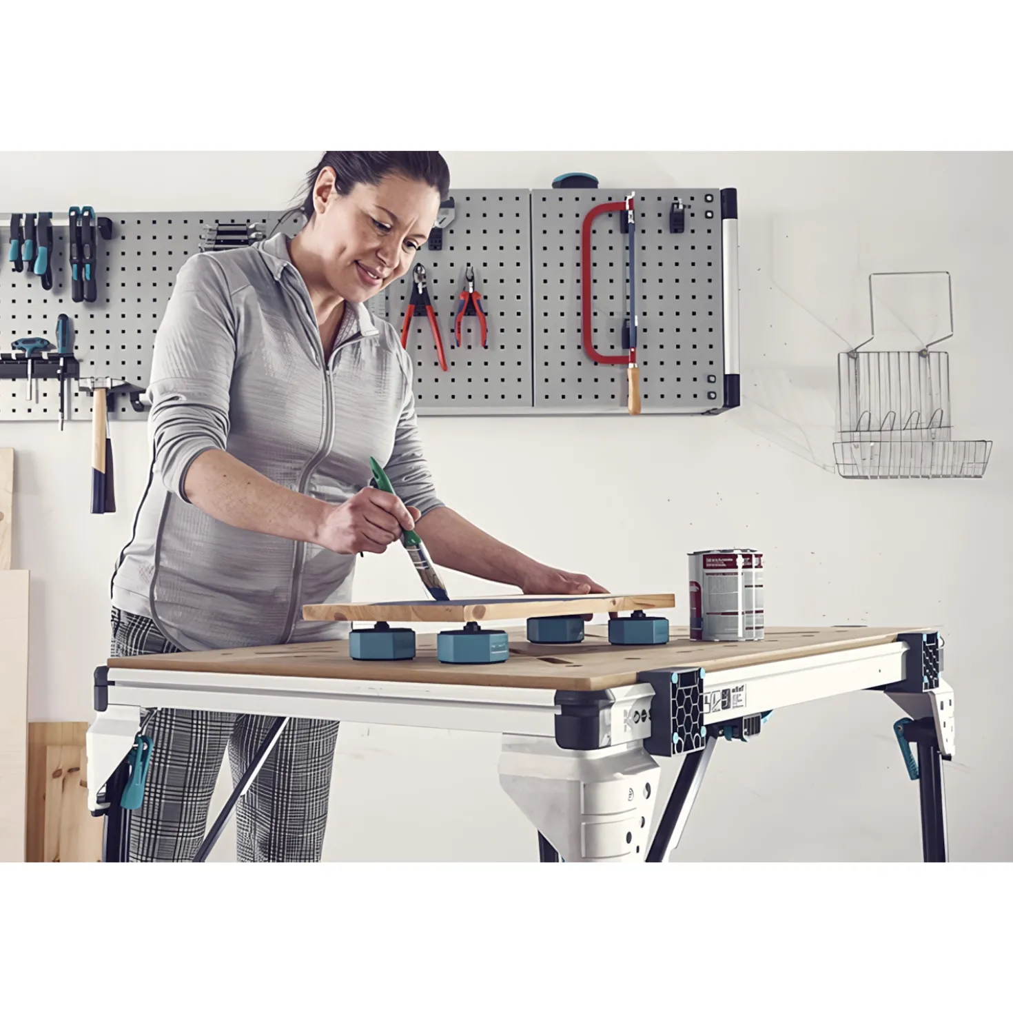 Wolfcraft 6892000 Multifunctionele Werkstuksteunen voor werkbank - 4st