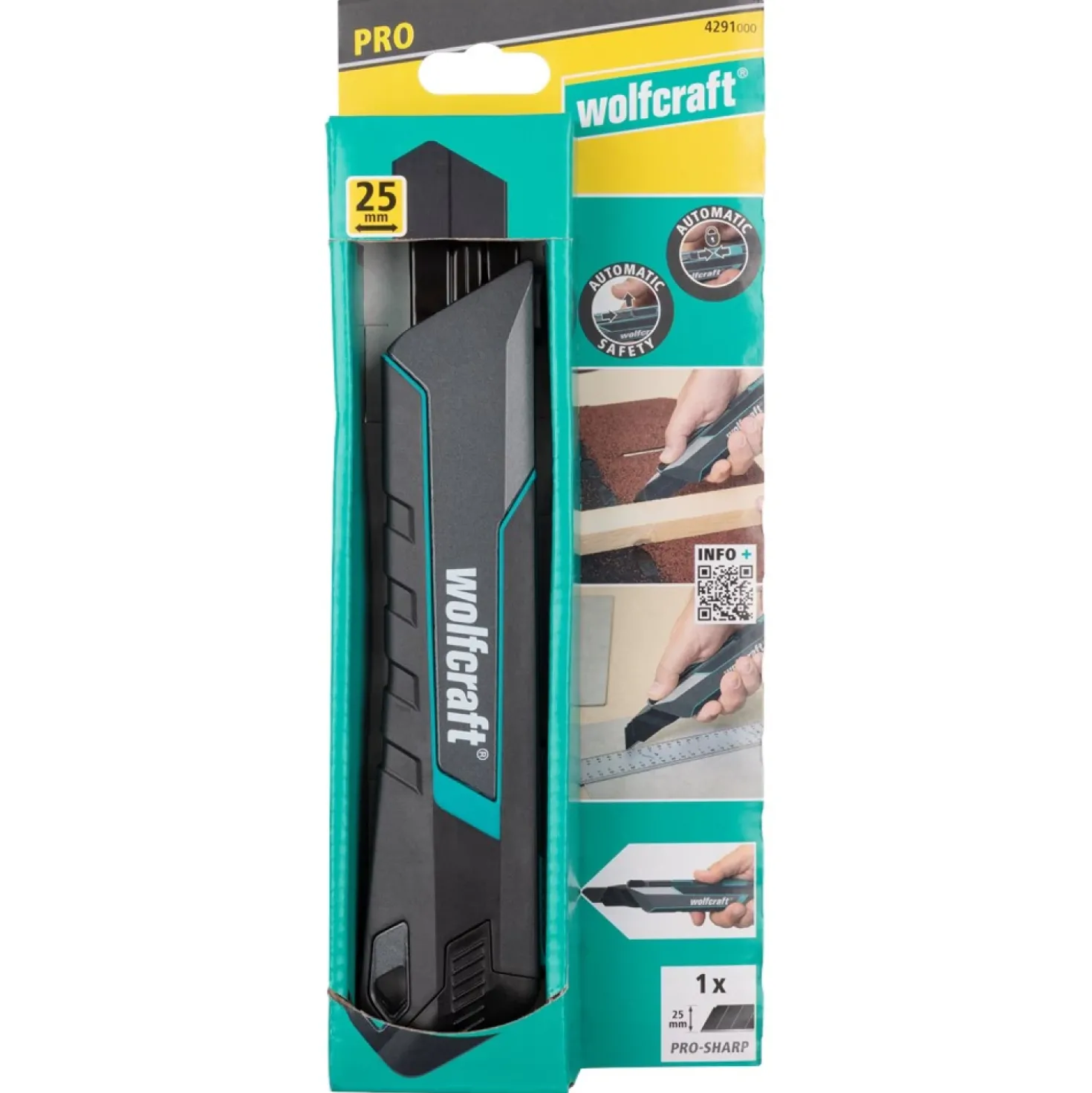 Wolfcraft 4291000 PRO SAFETY Afbreekmes - 25mm