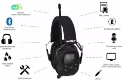 Wolf Headset Pro GEN2 Bluetooth Gehoorbescherming met radio (DAB+ en FM)