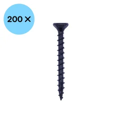 Woodies 61846378 Ultimate Blackline Scharnierschroef Shield - TX20 - 4.5 x 40mm - Platverzonken kop - Voldraad - Gecoat (200st)