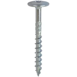 Woodies 61760371 Ultimate Tellerkopschroef Gehard staal - TX30 - 6.0 x 40mm - Verzonken kop - Voldraad - Verzinkt (100st)