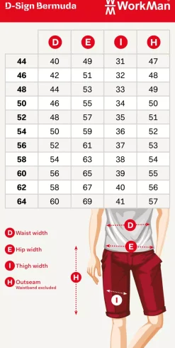 Workman 9003 STRETCH Bermuda Werkbroek