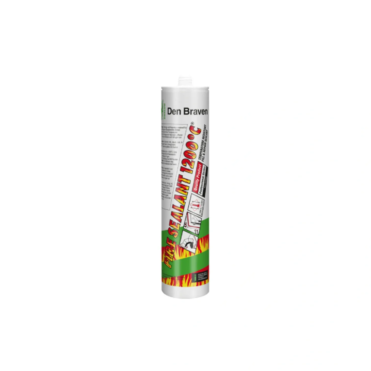 Zwaluw Den Braven 30880054 Fire Sealant 1200°C Afdichtingskit - Zwart - 310ml
