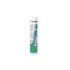 Zwaluw Den Braven 30619611 - Silicone-NO + Sanitary Siliconenkit - Aluminium - 310ml