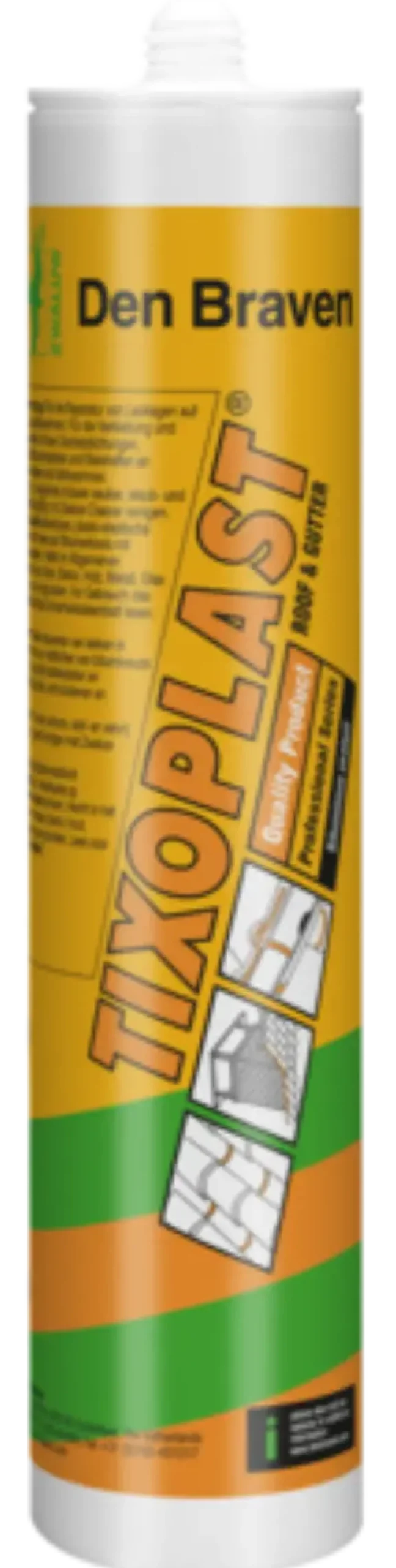 Zwaluw Den Braven 30620367 Tixoplast Dakkit - Zwart - 310ml